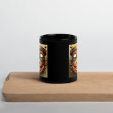 Cosmic Carousel Black Glossy Mug - Beyond T-shirts